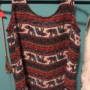 Cute elephant tank blouse
